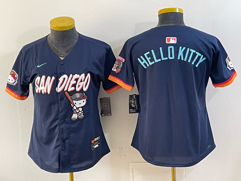 women San Diego Padres blank blue Nike 2026 MLB Jersey 08310011->women mlb jersey->Women Jersey